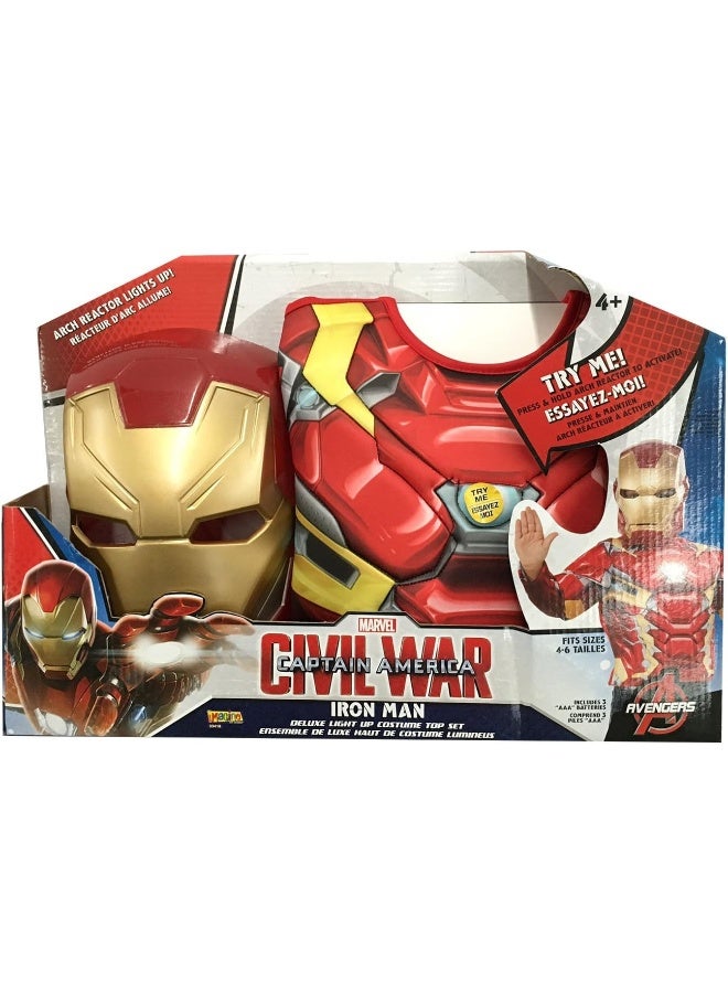 Imagine by Rubie's Iron Man Deluxe Costume Top with Light Up Icon Costume - Image 2