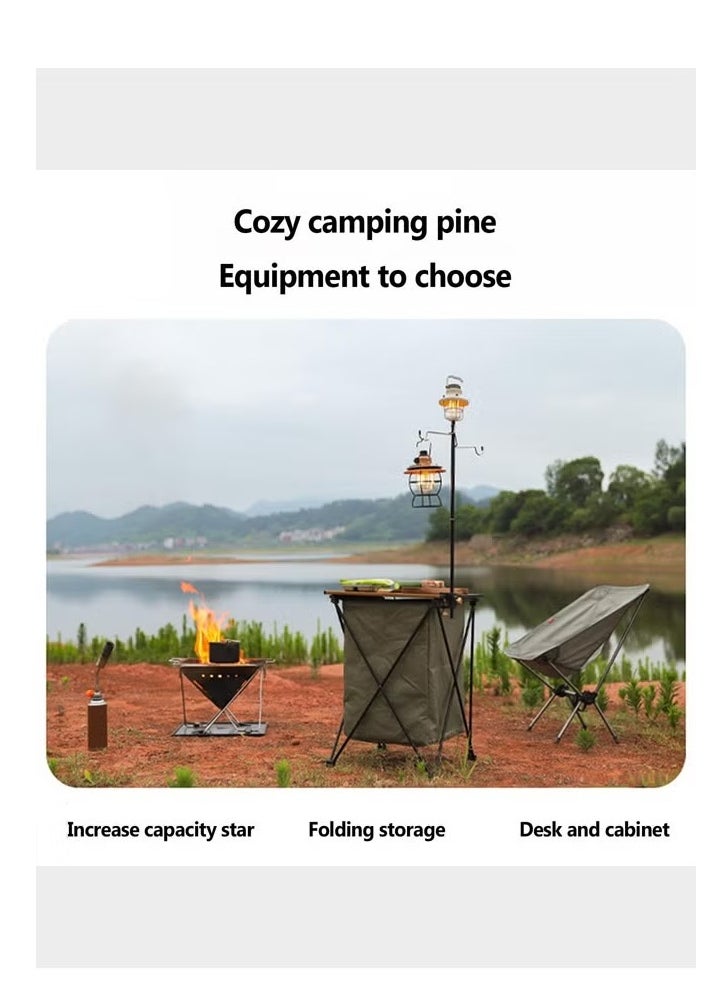 Outdoor Folding Storage Table, Portable Camping Tool Food Storage Box, Item Storage Cabinet in Tent, Picnic Garden Barbecue Tableware Storage Rack - pzsku/Z91B20166B4617AE89582Z/45/_/1730106868/6f295d50-f3ff-43a4-8c00-10bb190b43c1