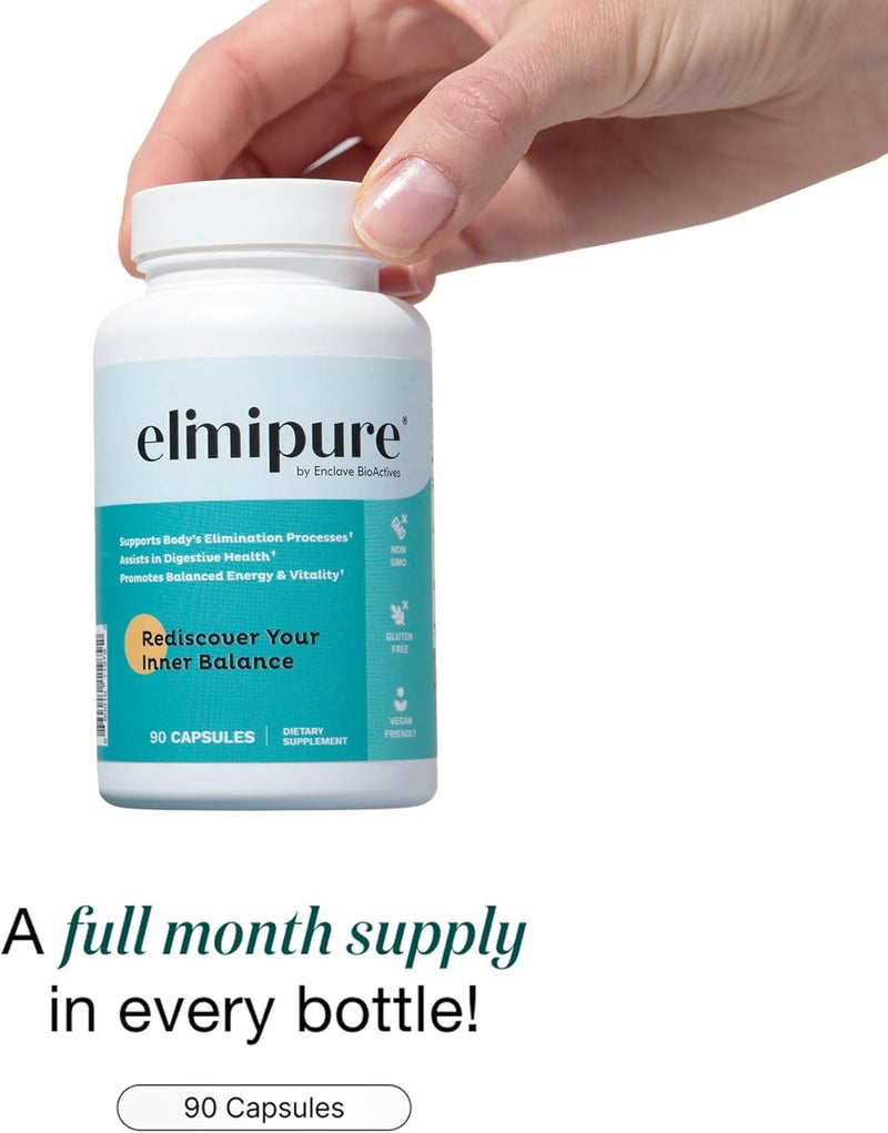 Elimipure مكمل تنظيف الأمعاء - استعادة - كبسولات تنظيف طبيعية فعالة - تعزيز الميكروبيوم الخاص بك - براز صباحي سهل - استعادة أمعائك من الداخل للخارج - Image 5