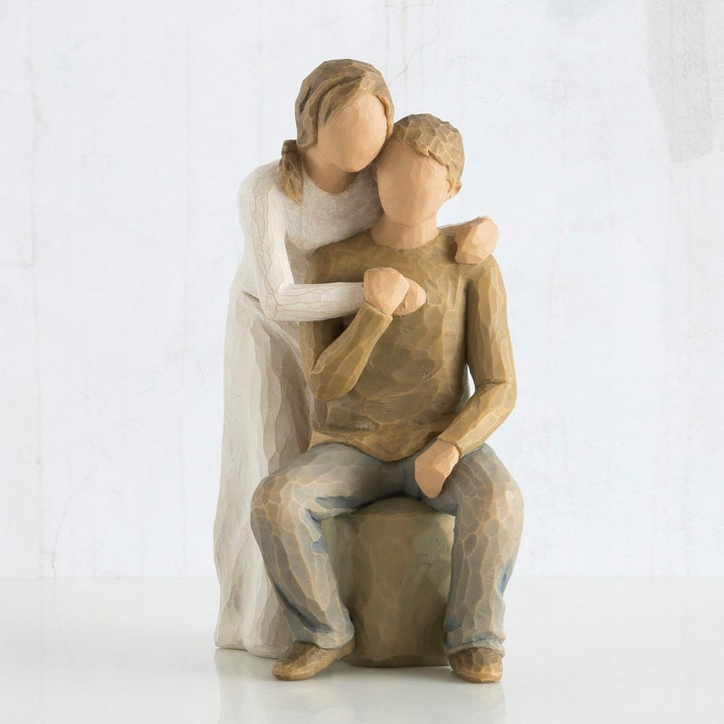 Willow Tree You And Me Figurine - 7 Inch Hand-Painted Sculpture with Lighter Skin and Hair Color - Image 2