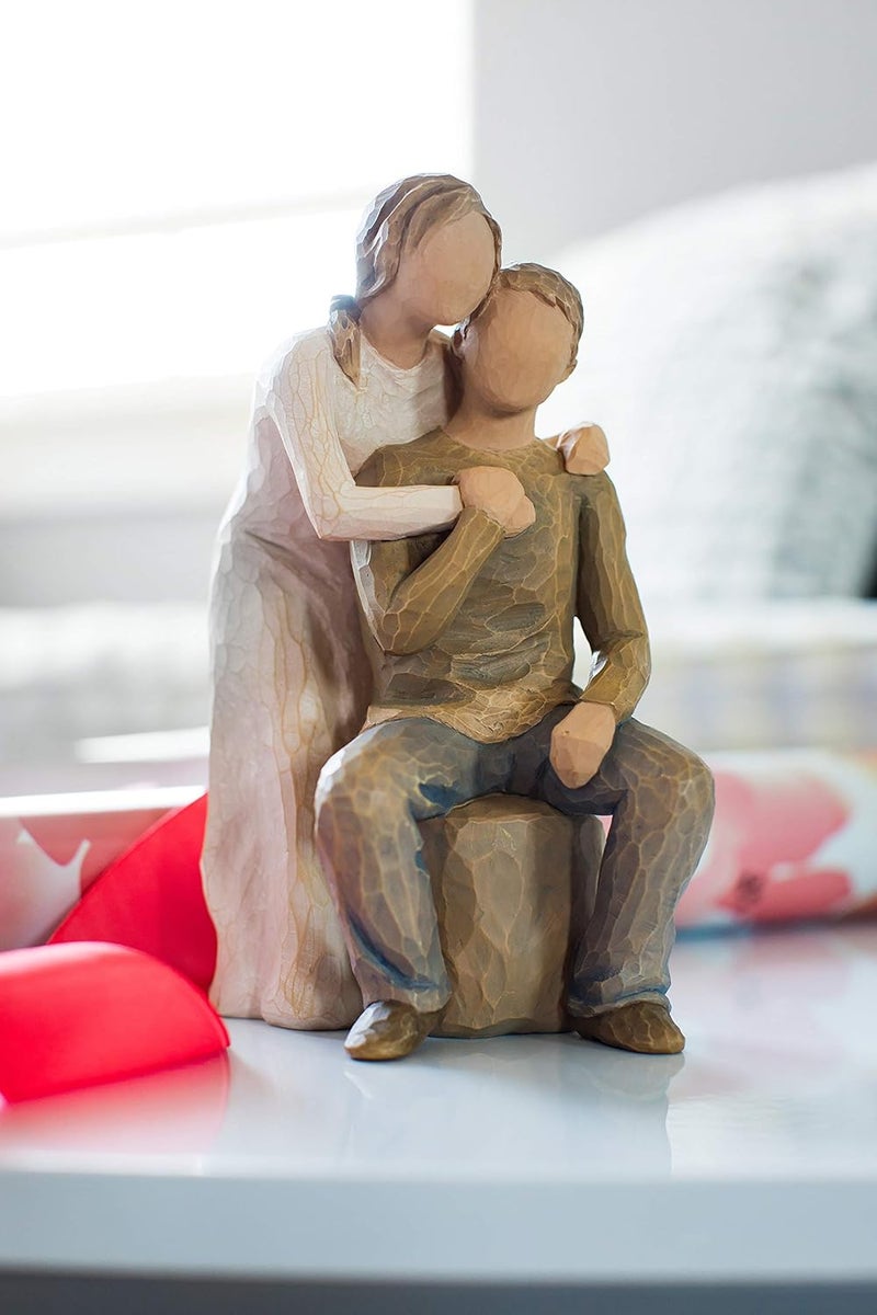 Willow Tree You And Me Figurine - 7 Inch Hand-Painted Sculpture with Lighter Skin and Hair Color - Image 5