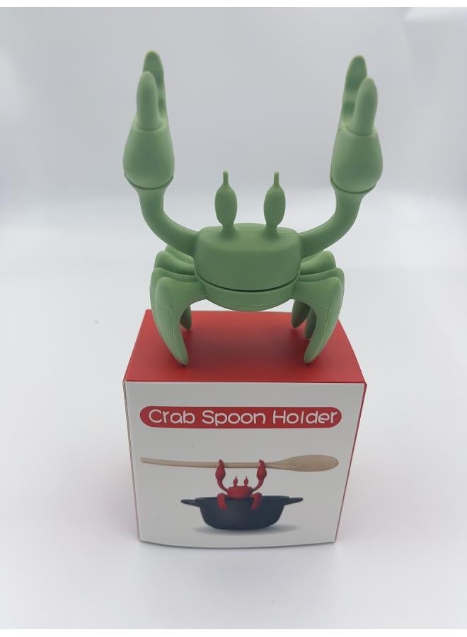 Red Crab Silicone Tableware Holder Stove Silicone Spoon Holder Heat-resistant Bracket Non-slip Chopsticks Holder Stove Steam Releaser