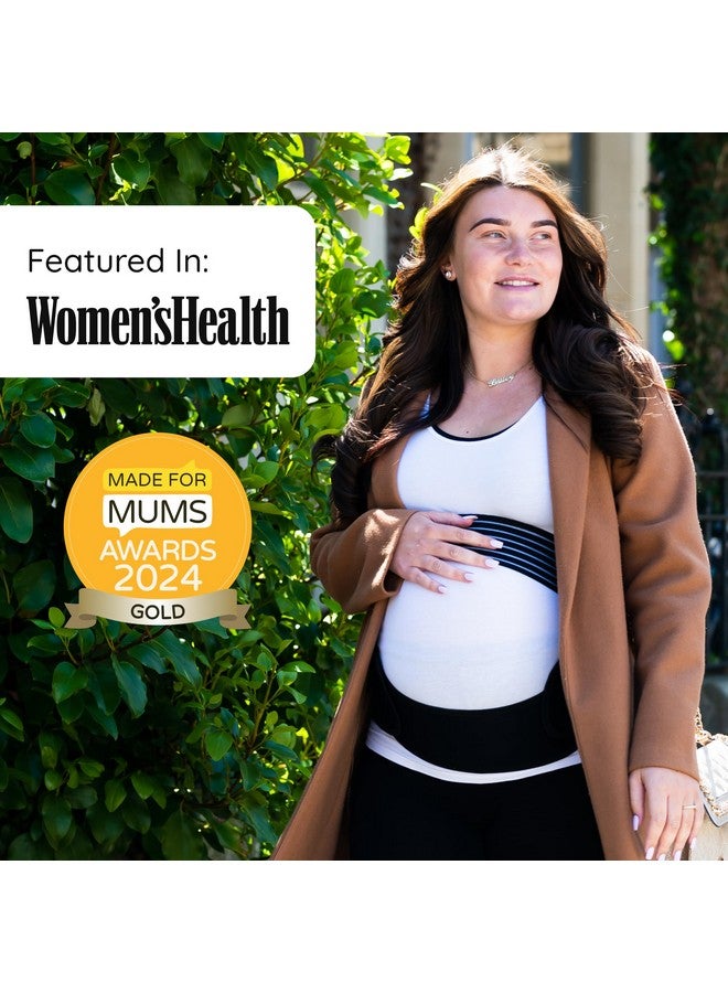 BabyGo BABYGO® 4 in 1 Pregnancy Support Belt Maternity & Postpartum Band - Relieve Back, Pelvic, Hip Pain, SPD & PGP >> inc 40 Page Pregnancy Book for Birth Preparation, Labor & Recovery S Black - Image 3