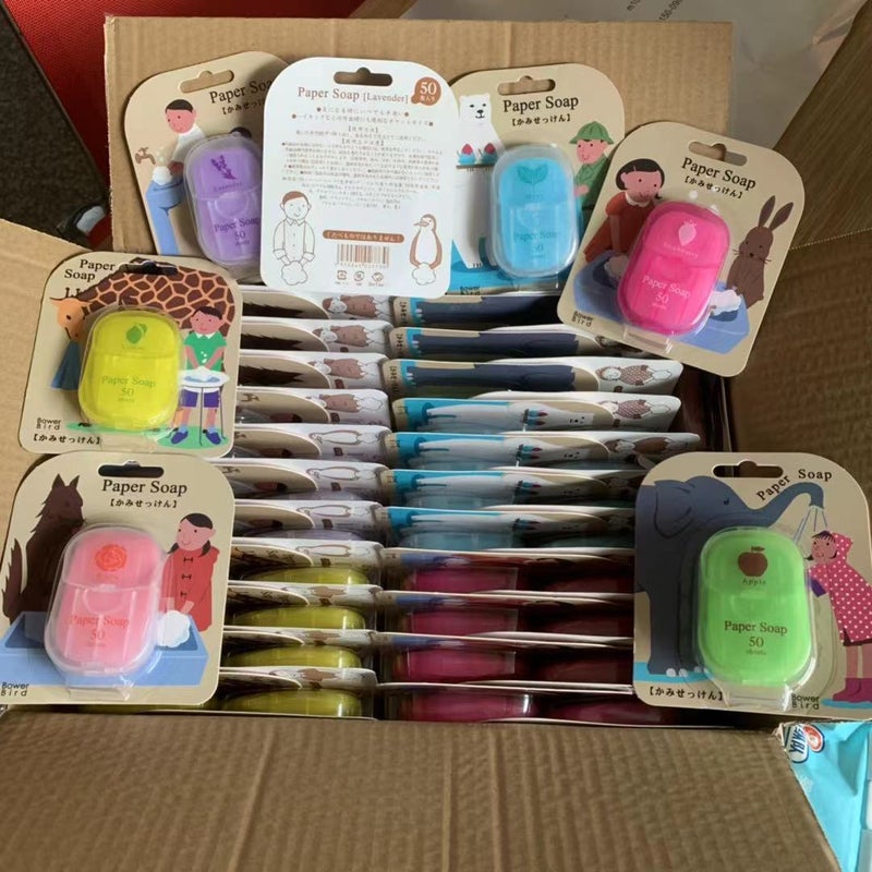 Travel Portable Paper Soap Paper Soap Suction Card Elevator Disposable Soap Tablets Can Be Printed With Color Logo - Image 5