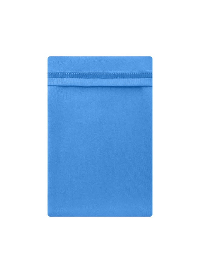 Generic Sports Running Wrist Bag Arm Belt Men And Women Running Mobile Phone Arm Bag Outdoor Storage Coin Purse Gift Arm Bag-Color:No Zipper-Blue-Capacity:Below 20L - Image 1