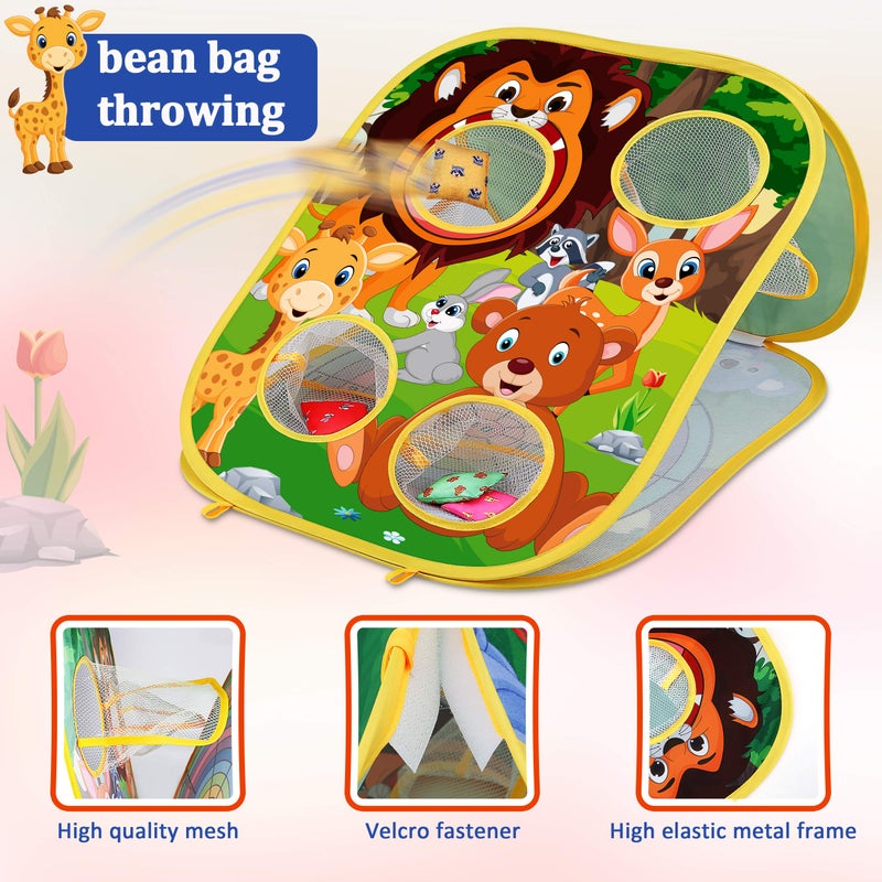 Toyk Animal Bean Bag Toss Game Toy Outdoor Toss Game, Family Party Party Supplies for Kids, Gift for Boys Birthday or Christmas for Toddlers Ages 3 4 5 6 Year Old - Image 2