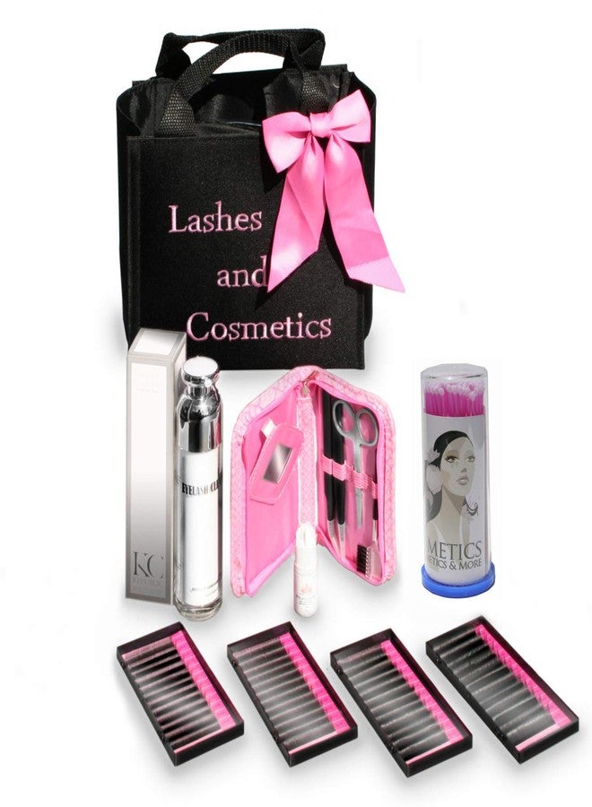 KC Republic Single Eyelashes Kit With Application Tools and Cleanser/Single Eyelashes- 8mm, 12mm Eyelash Extension Kit - Image 1