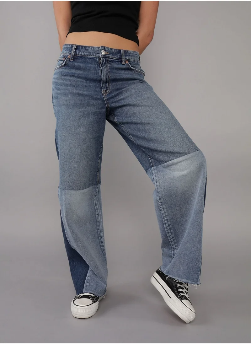 American Eagle AE Stretch Super High-Waisted Baggy Wide-Leg Jean