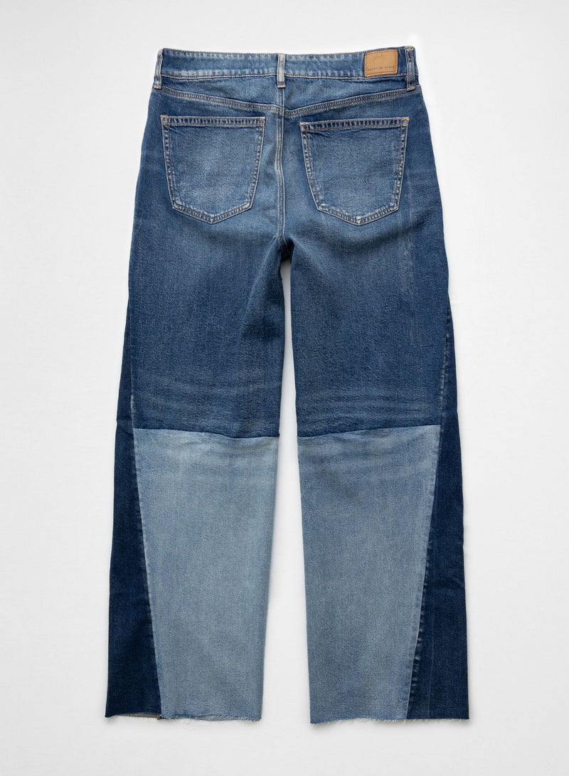 American Eagle AE Stretch Super High-Waisted Baggy Wide-Leg Jean  - Image 4