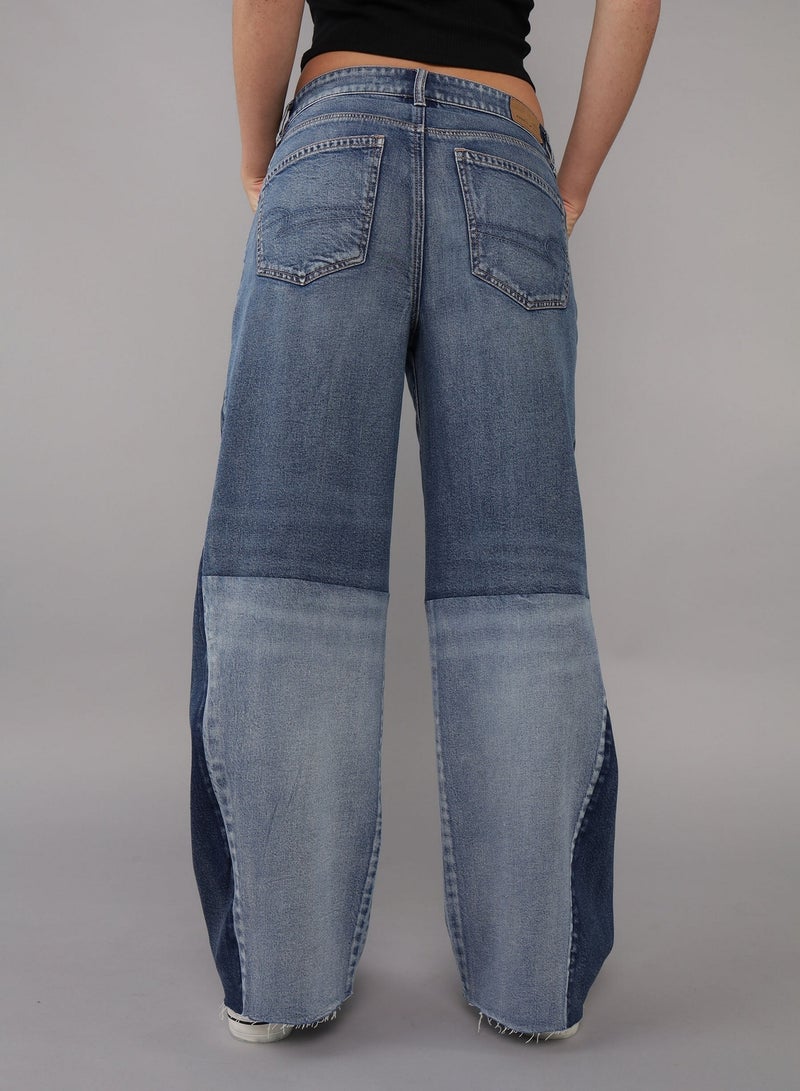 American Eagle AE Stretch Super High-Waisted Baggy Wide-Leg Jean  - Image 2