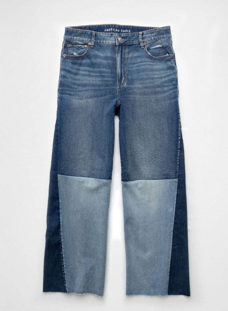 American Eagle AE Stretch Super High-Waisted Baggy Wide-Leg Jean  - Image 3