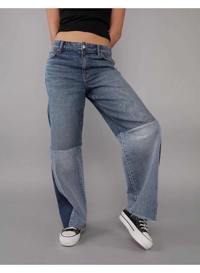American Eagle AE Stretch Super High-Waisted Baggy Wide-Leg Jean - Image 1