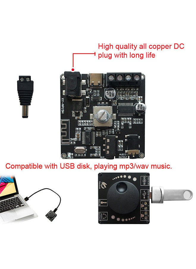 Generic - 20W+20W BT 5.0 Wireless Audio Digital Power Amplifier Mobilephone Control Stereo Board Amp Dual Channel Amplificador - Image 1