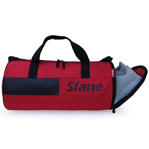 Sfane Red & Black Duffel Gym Bags - Image 1