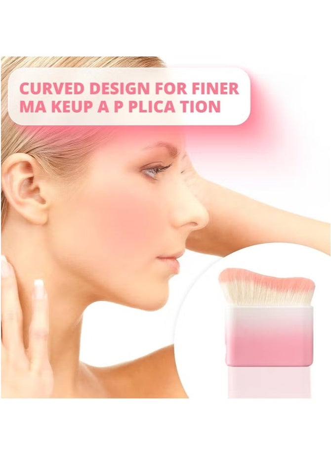 Self Tanning and Foundation Brush for Women, High-Density Vegan Bristle Makeup Brush for Face and Body, Professional Soft Blending Brush for Self Tanner, Bronzer, Liquid Foundation and Everyday Makeup Application - Image 4