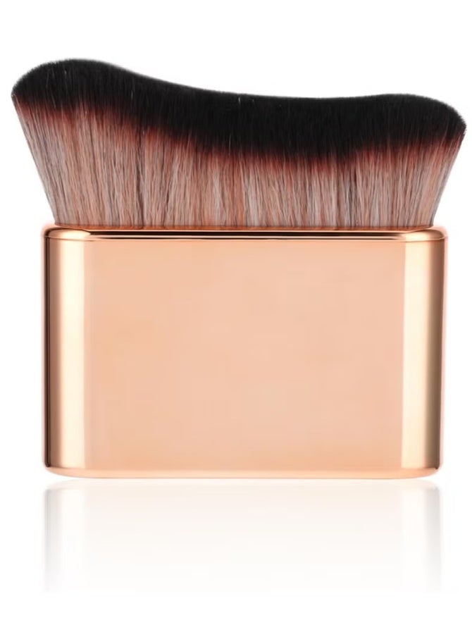 Self Tanning and Foundation Brush for Women, High-Density Vegan Bristle Makeup Brush for Face and Body, Professional Soft Blending Brush for Self Tanner, Bronzer, Liquid Foundation and Everyday Makeup Application - Image 1