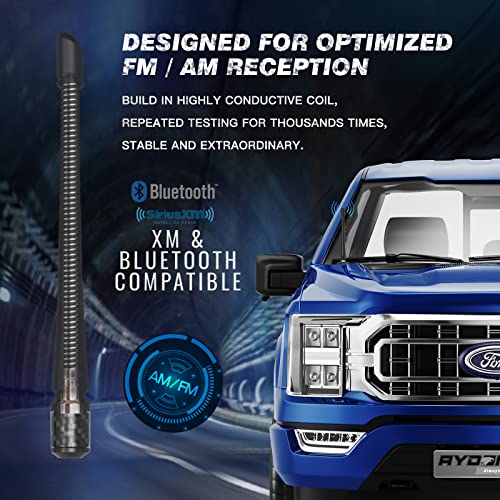 RYDONAIR Antenna Compatible with Ford F150 2009-2024 | 7 inches Rubber Antenna Replacement | Designed for Optimized FM/AM Reception - Image 2