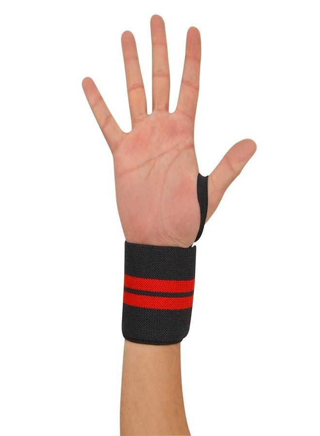 QUADA Wrist Support Band with Thumb Loop Strap for Men and Women (Blue)(1 Pair) - Image 3