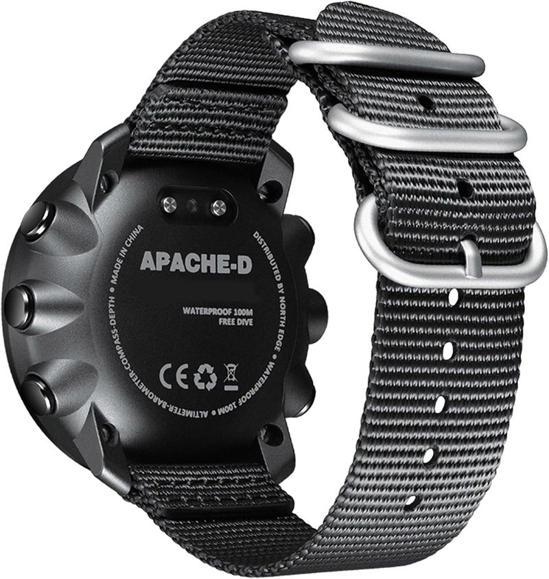 Outdoors Diving Watch with LED Backlight, Compass Thermometer Altimeter Barometer Watch, World Time Alarm Stopwatch Step Counter with Vibration Reminder & Air Pressure Sensor - Image 2