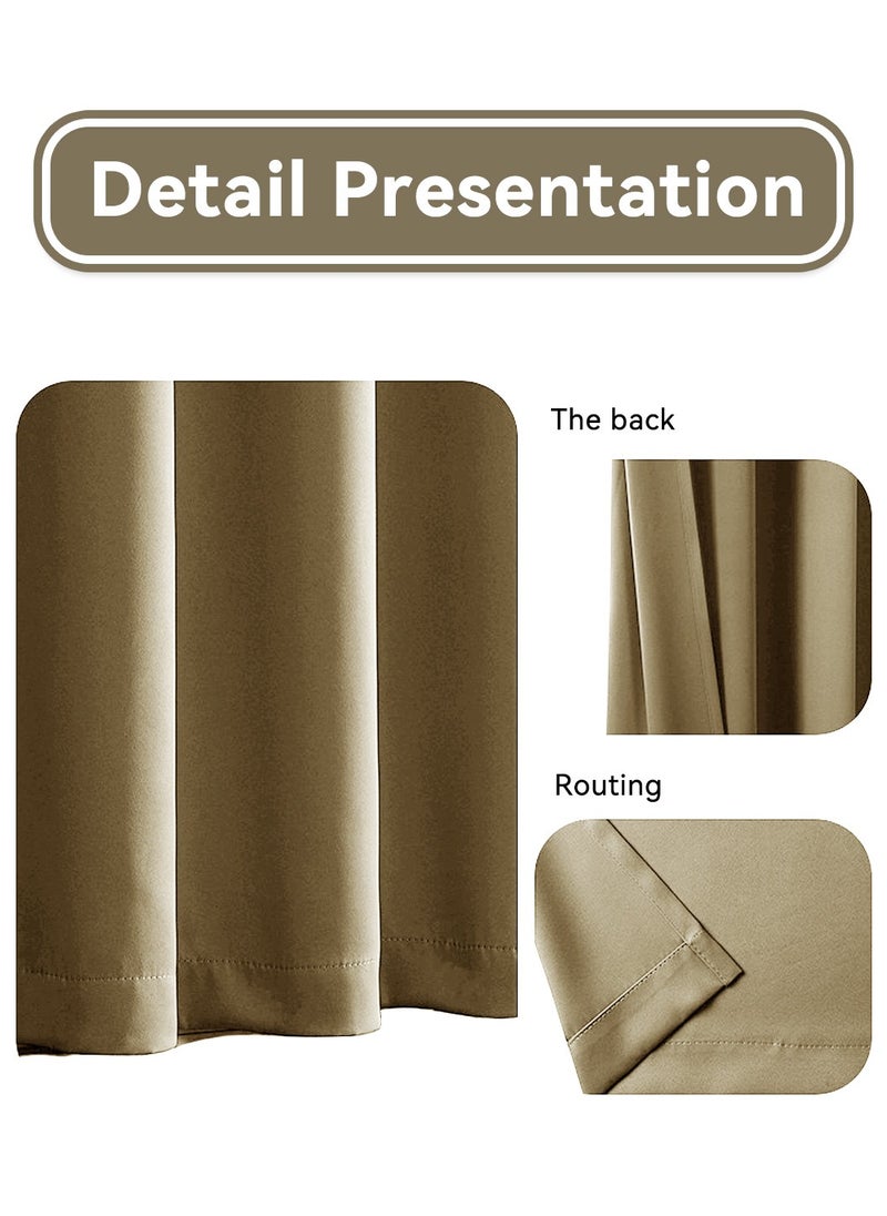 2 Panels Set Window Coverings Treamtents Drapes Grommet Thermal Darkening Light Blocking Blackout Curtain 100*250CM - pzsku/Z91B2D0D21CAB444CAED8Z/45/_/1734606271/e333b33b-963a-47ca-8520-0b572e8aeadc