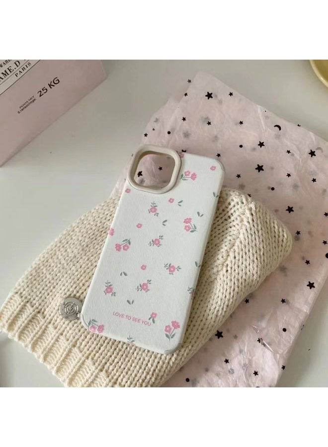 NIBEMINENT Peel Off Floral Protective TPU Case Cover For iPhone 15 Pro Max - Image 1