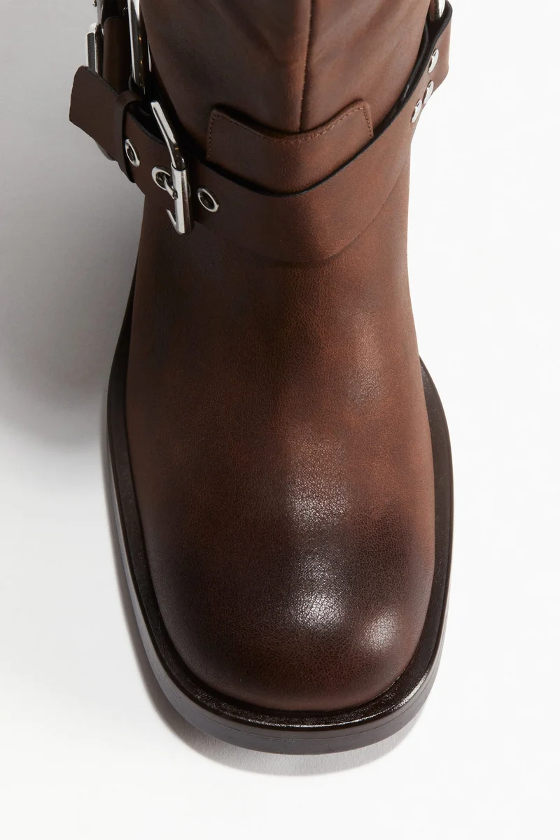 H&M Knee-High Biker Boots