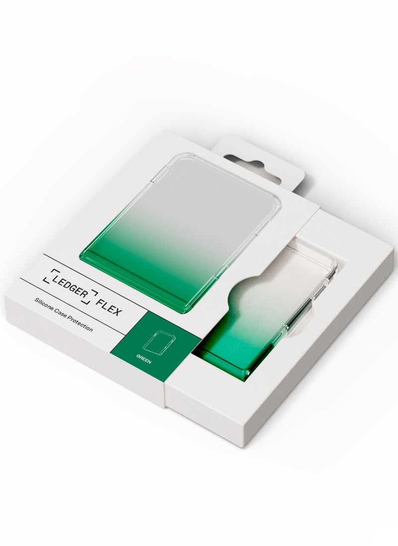 Ledger - Flex Protective Silicone Case | Secure & Protective Storage Case for Flex Hardware Wallet, Anti-Scratch, Slim and Lightweight - Green - Image 1