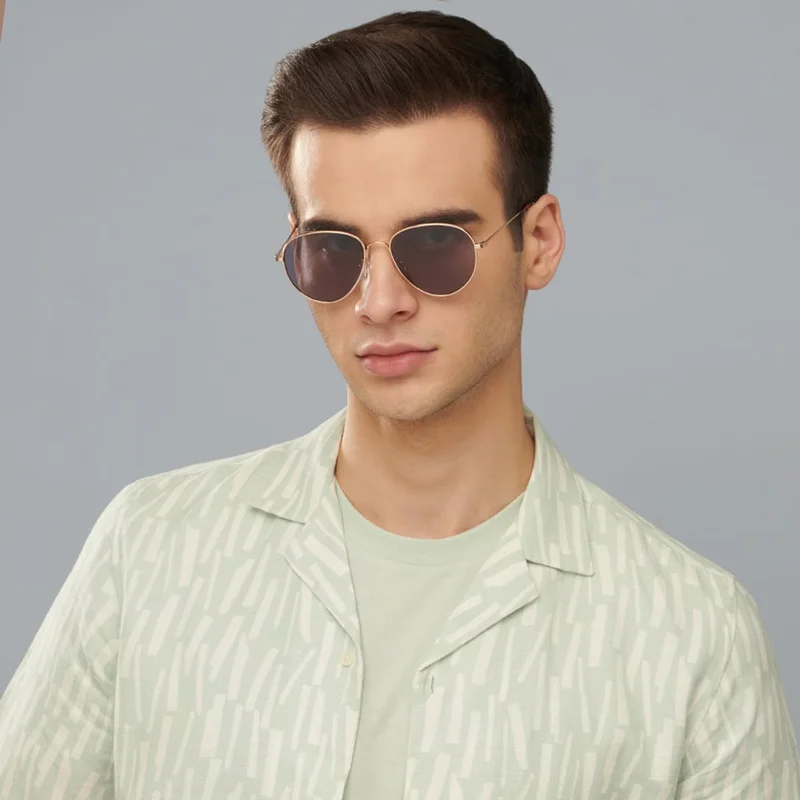 جون جاكوبس JJ Tints Full Rim Round Frame Polarized &amp; UV Protected Sunglasses JJ S13871 - 54mm - Gold