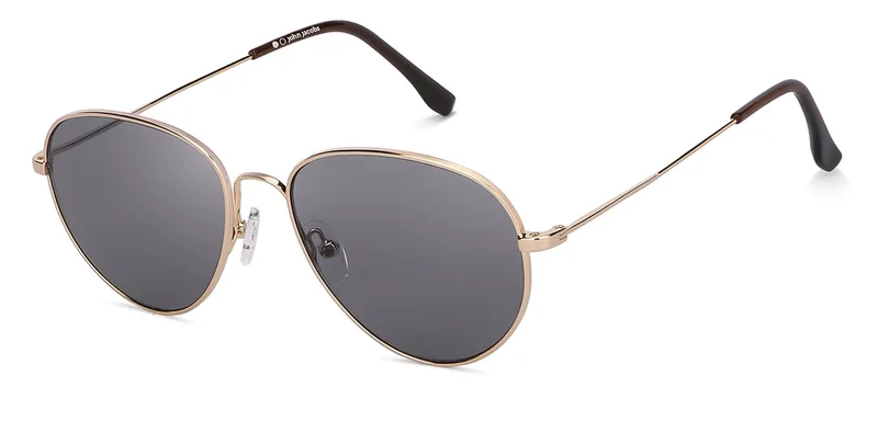جون جاكوبس JJ Tints Full Rim Round Frame Polarized &amp; UV Protected Sunglasses JJ S13871 - 54mm - Gold
