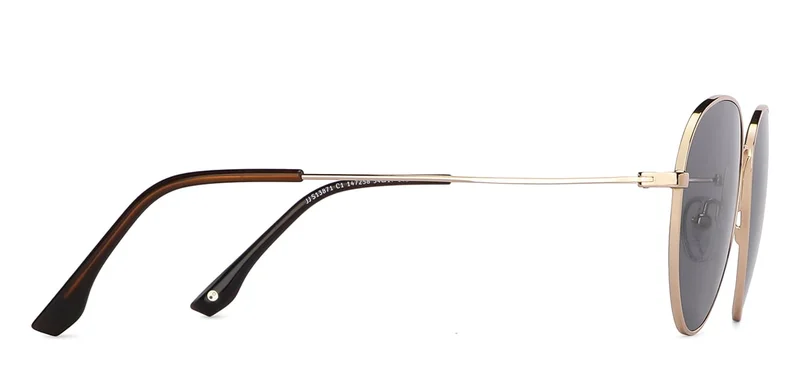جون جاكوبس JJ Tints Full Rim Round Frame Polarized &amp; UV Protected Sunglasses JJ S13871 - 54mm - Gold