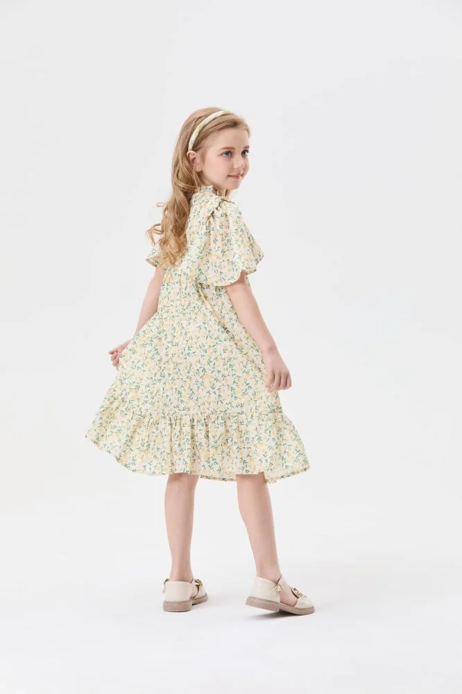 Tenda Floral Ruffle Dress