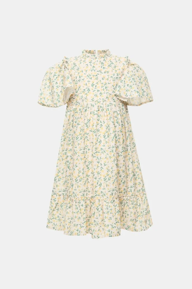 Tenda Floral Ruffle Dress