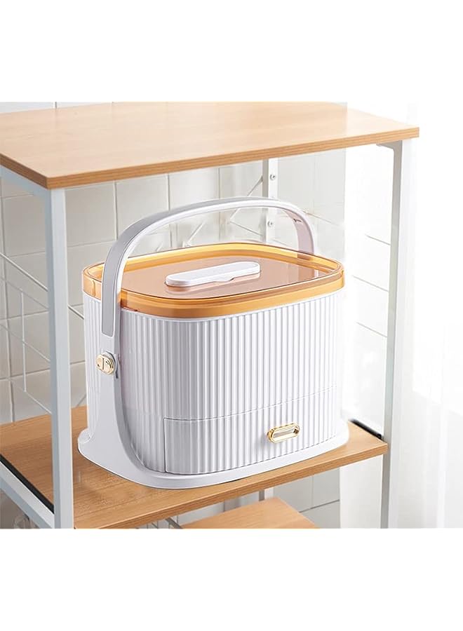 Raxoom Large Capacity Thickened Medicine Box Layered Home Care Portable Medical Kit Medicine Boxes Medicine Cabinet Portable Storage Box (White) - Image 5