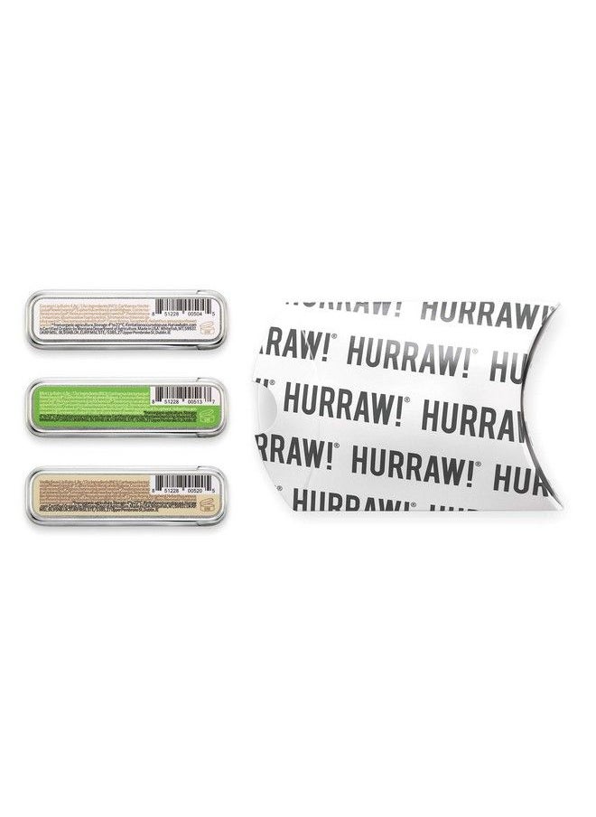 Hurraw! Coconut Mint Vanilla Lip Balm Slim Slider Tins 3 Pack Bundle: Organic Certified Vegan Cruelty and Gluten Free NonGMO All Natural Ingredients Bee Shea Soy and Palm Free Made in USA  - Image 4