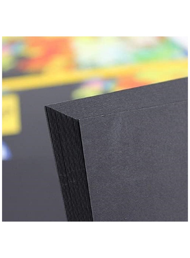 بيانو دفتر رسم أسود مقاس A3 للرسم - 25 ورقة -140 جم - Image 4