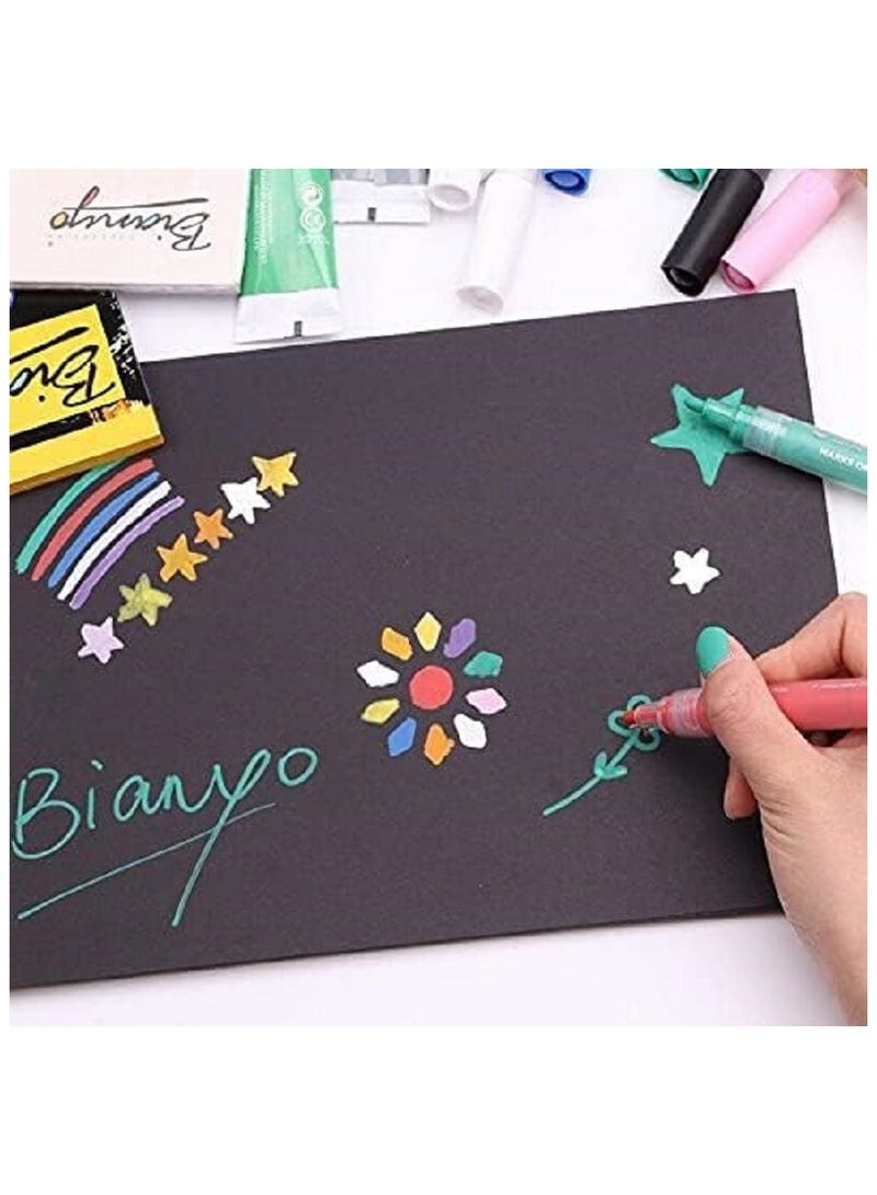 بيانو دفتر رسم أسود مقاس A3 للرسم - 25 ورقة -140 جم - Image 3