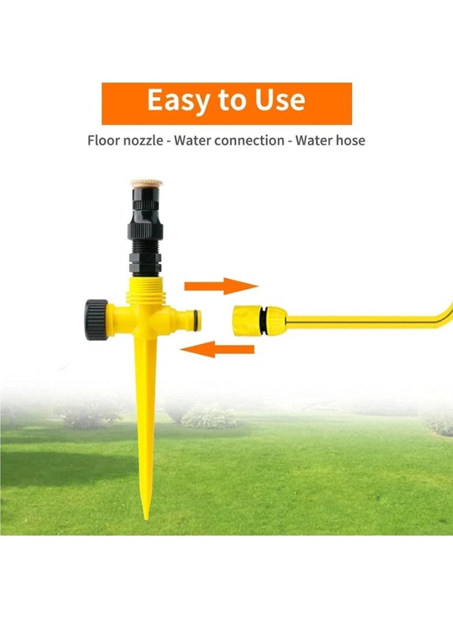 3 Pcs 360° Rotation Auto Irrigation System, Multifunction Adjustable Garden Sprinkler, Automatic Garden Lawn Sprinkler Irrigation, Save Water, for Outdoor Grass Garden Yard Lawns - Image 4