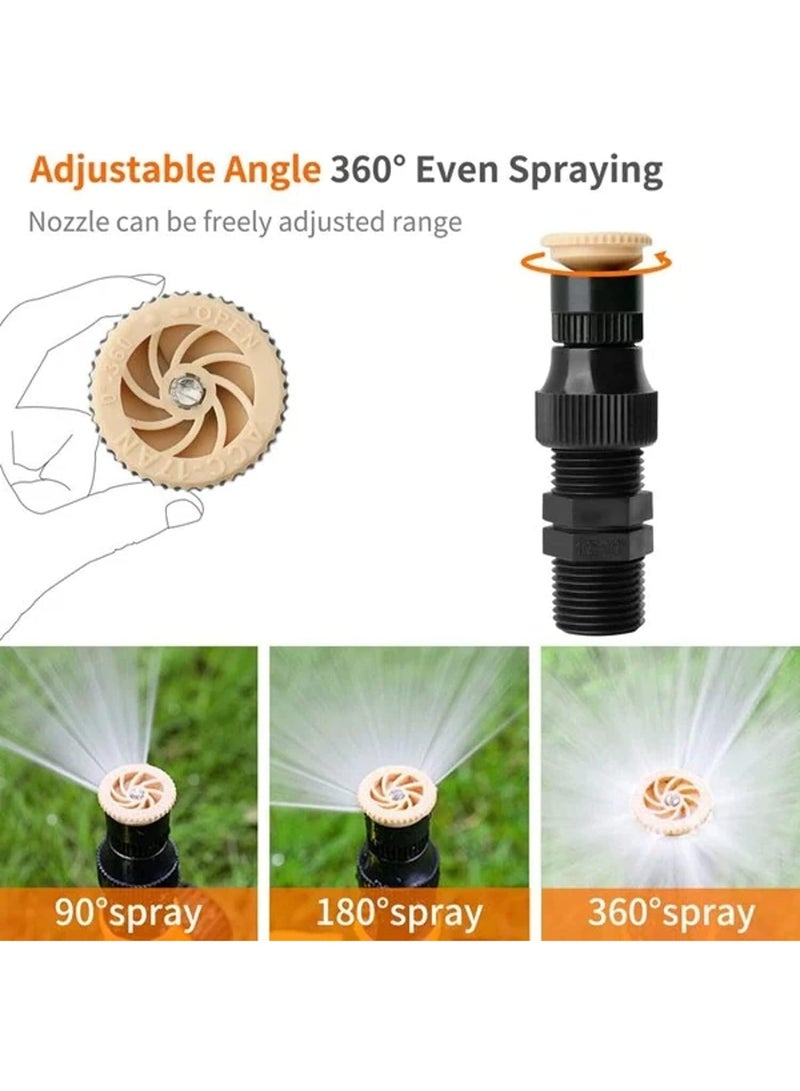3 Pcs 360° Rotation Auto Irrigation System, Multifunction Adjustable Garden Sprinkler, Automatic Garden Lawn Sprinkler Irrigation, Save Water, for Outdoor Grass Garden Yard Lawns - Image 5