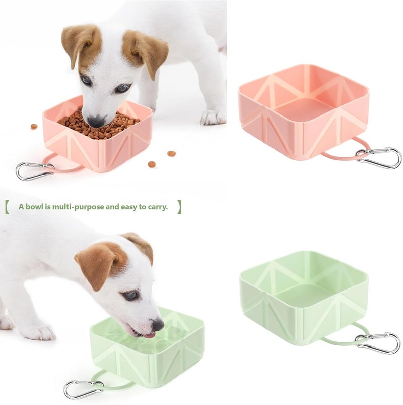 Leakproof Foldable Pet Bowl Locking Clip Portable Design for Dogs Travel Hiking Outdoor Activities Dog Locking Clip Pet Travel Puppy Waterer Dog - Image 2