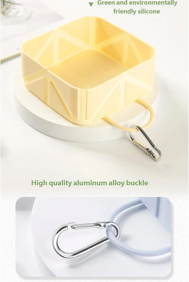 Leakproof Foldable Pet Bowl Locking Clip Portable Design for Dogs Travel Hiking Outdoor Activities Dog Locking Clip Pet Travel Puppy Waterer Dog - Image 3