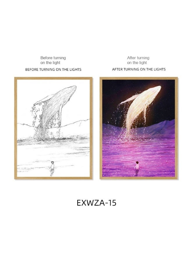 آنا 8 بوصة مصباح ديكور ثلاثي الألوان يعمل باللمس مع تغير اللون - Image 1