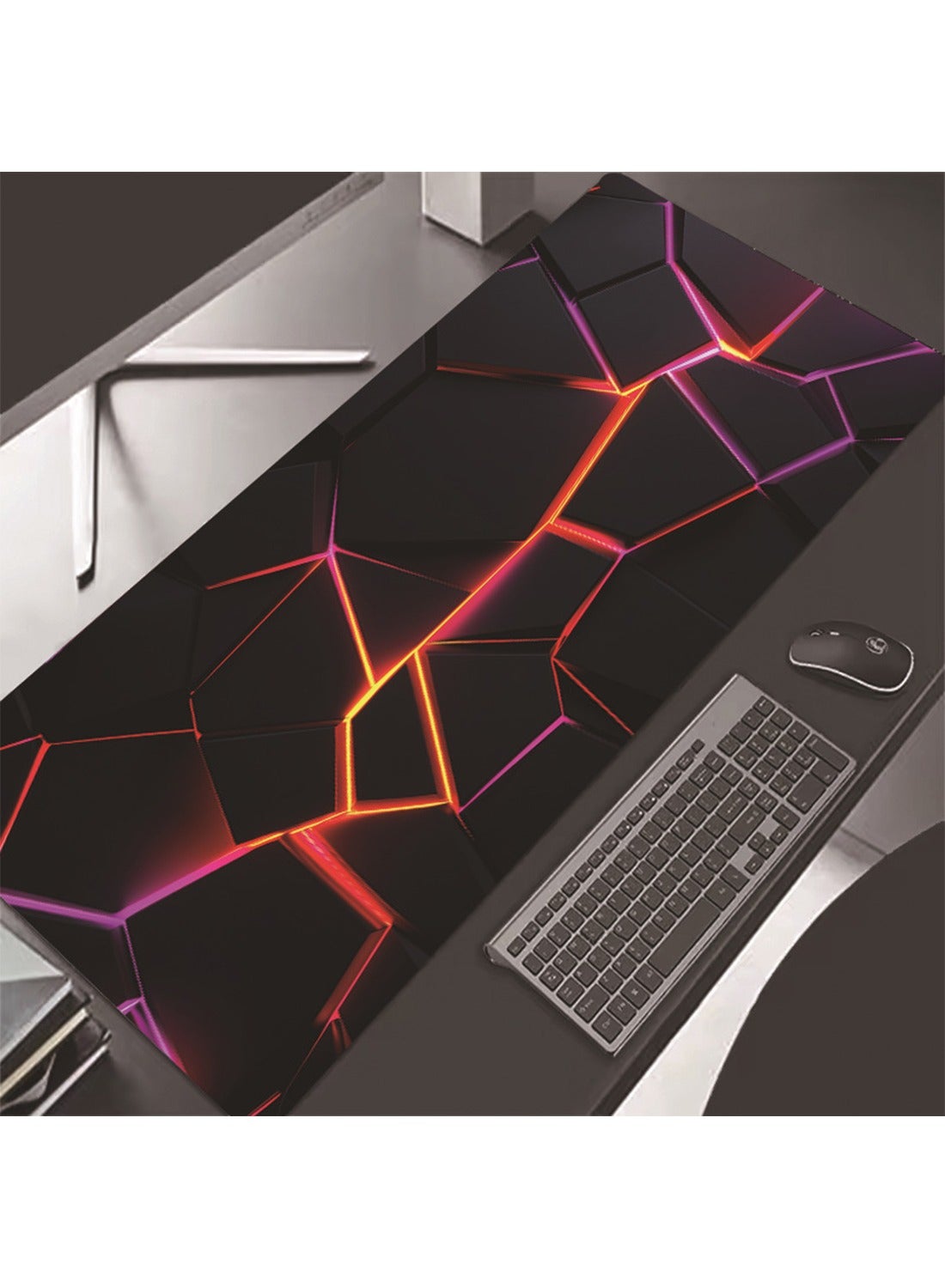 AiQi 300x800x2mm Cyberpunk Gaming Mouse Mat – Stitched Edges, 2mm ...