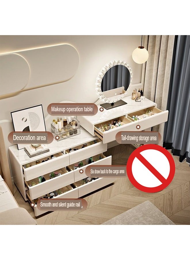 keke Elegant and Efficient Smart Dressing Table for Contemporary Living Spaces with LED Mirror  - Image 2