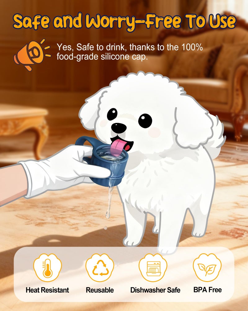 Redsack 3-Packs Silicone 5 Gallon Water Jug Cap, 2/3/4/5Gal Reusable Bottle Lids, Leak-Proof Replacement Caps for 55mm & 60mm Bottle Standard/Screw/Crown Tops, Dishwasher Safe & BPA-Free (Dark Blue, 3 PACKS) - Image 5