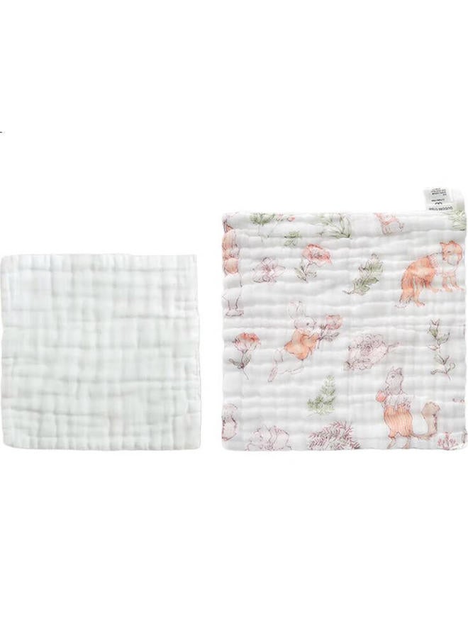 Bubble Tree Random Style Mixed Color Single Layer Six-Layer Bubble Gauze Square Scarf 30Cm*30Cm One Piece Pack - Image 2