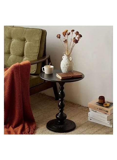 Luxury side table for sofa living room, antique iron bedside table for balcony