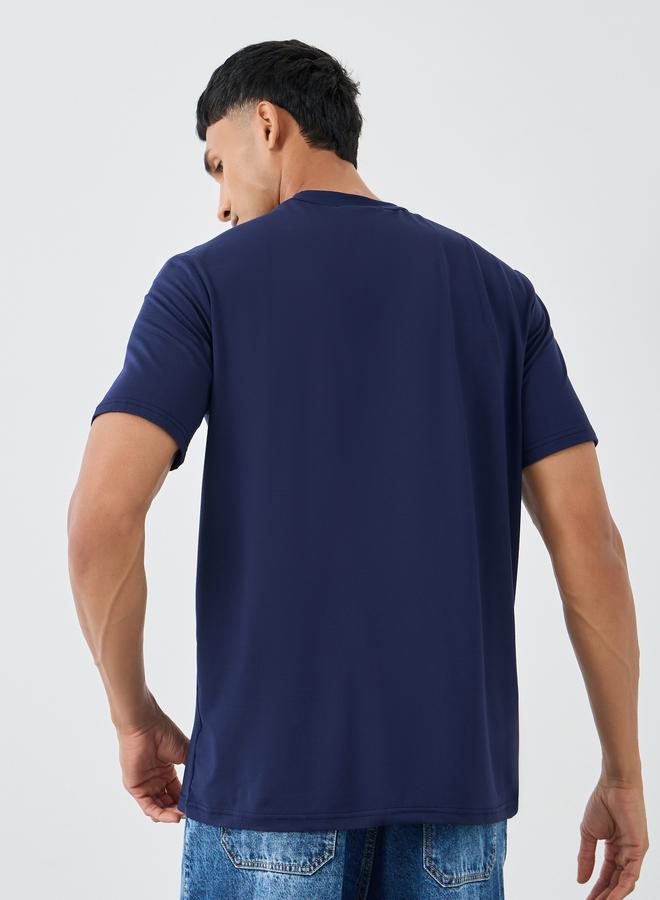 Take Two Slogan Print Round Neck Regular Fit T-Shirt - Image 4