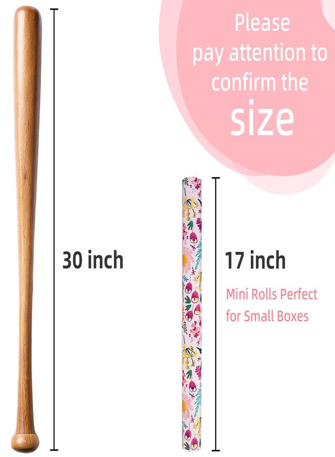 Flyhill Reversible Floral Wrapping Paper Roll,Shiny Gold Foil Flower,Pink Polka Dot Perfect for Girls,Mother's Day,Spring,Wedding,Bridal Shower,Birthday(17 IN x 32.8 FT - Image 3