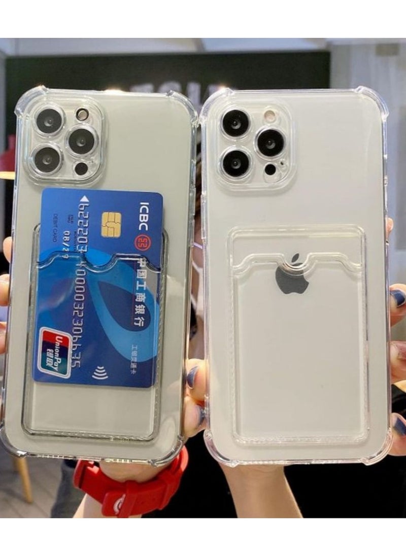 Generic - Clear Wallet Case Compatible for iPhone 15 Pro - Image 1