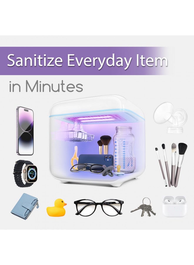 Papablic 4-in-1 UV Light Sanitizer | UV-Clean Sanitizing and Dryer Pro | UV Sanitizer Box with Dual UV-C Lamps for Babies & Whole Family | Large Capacity | Touch Control - Image 2
